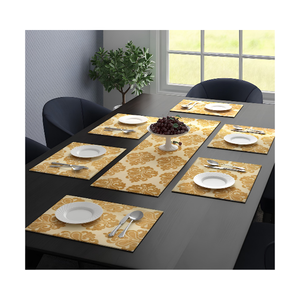 Napperons de table rectangulaires décoratifs à motif géométrique vert frais pour la maison moderne, les tables de mariage et les restaurants - Product Image 6