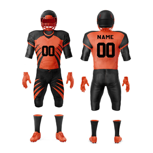 Meilleure vente, uniformes de football américain de haute qualité, prix d'usine, ensemble de sublimation respirant pour toutes les couleurs à la mode de grande taille - Product Image 5