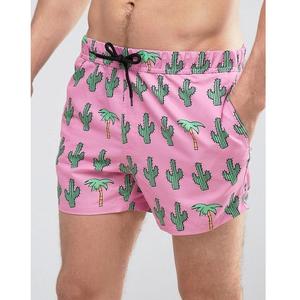 Pantalones cortos de playa de verano para hombre de la mejor calidad, estampado informal de poliéster, cierre con cordón, tejido de punto, cintura media, pantalones cortos con bolsillos - Product Image 5