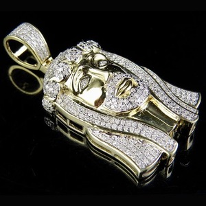 จี้เพชรมอยส์ซาไนต์เคลือบเพชร925สำหรับคุณผู้ชาย - Product Image 3