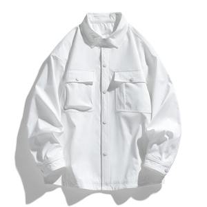 เสื้อโค้ทคู่แขนยาวสำหรับผู้หญิง, แจ็คเก็ตลำลองกันน้ำทรงหลวมเสื้อมอเตอร์ไซต์ฤดูใบไม้ร่วง - Product Image 3