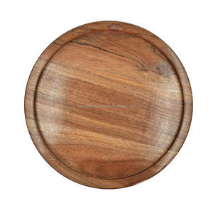 Soporte de pastel de madera de suministro de fábrica con cúpula multifunción de madera de acacia plato para servir pastel bandejas de soporte de exhibición de desierto de madera - Product Image 3
