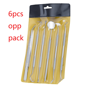 Ergonomic Grip Dental Surgical <b>Instruments</b> Kit 4pcs Stainless Steel Tartar Scraper Teeth Scaler <b>Mouth</b> Mirror Manual CE Certified - Product Image 5