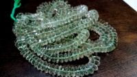 Perles d'améthyste verte naturelle EMINENT JEWEL, taille allemande, facettées en rondelles, 9-14 mm, vendues par brin de 8 pouces de long