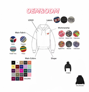 ชุดวอร์ม600มีฮู้ดสำหรับผู้ชายชุดวอร์มคอตตอนผ้าฟลีซเนื้อหนา - Product Image 6