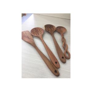 Ustensiles en bois d'acacia/Grande spatule en bois Ustensiles de cuisine/Cuillère en bois naturel de 30cm de longueur pour la cuisson des outils de restaurant à domicile - Product Image 2