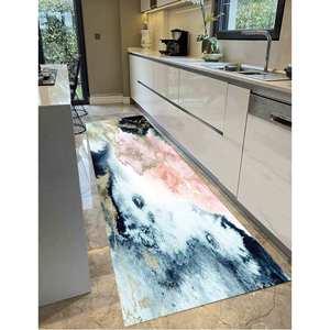 Tapis imprimé : moderne, personnalisé, abstrait, antidérapant, design marbré, tapis doux non tissé - Product Image 4