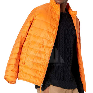 Chaqueta Acolchada Personalizada de Alta Calidad al por Mayor, Ligera, Impermeable, con Cuello Alto y Logotipo Frontal - Product Image 3