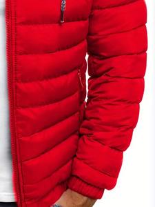 เสื้อแจ็คเก็ตพัฟเฟอร์คลาสสิกบุซับในอุ่น ระบายอากาศ กันลม มีฮู้ด สำหรับผู้ชาย มีกระเป๋าหน้า ดีไซน์กีฬากลางแจ้ง กันน้ำ เป็นมิตรกับสิ่งแวดล้อม - Product Image 3