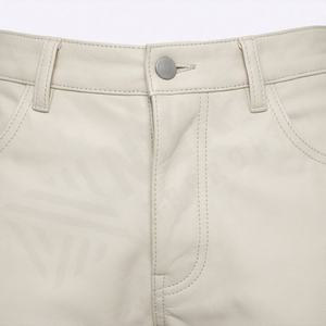 Pantalon évasé en cuir rétro pour homme, durable et confortable, pantalon pattes d'éléphant pour un look vintage, design haut de gamme - Product Image 4