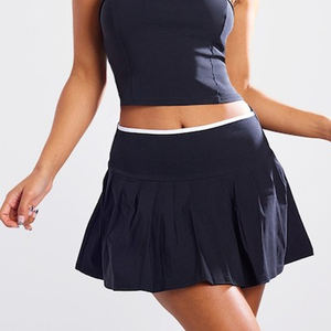 Customized Logo <b>High</b> <b>Waisted</b> Yoga Skirts Quick Dry Built in Short <b>Dress</b> <b>High</b> Quality Volleyball Tennis Skirt For Women's - Product Image 6
