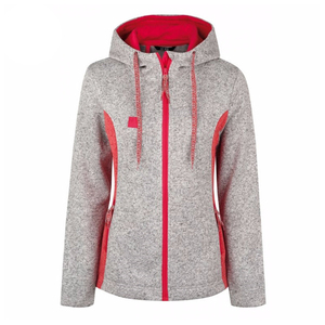 Veste à capuche d'hiver en polyester pour femmes, épaisse et chaude, fermeture éclair, logo personnalisé, vente en gros OEM - Product Image 6