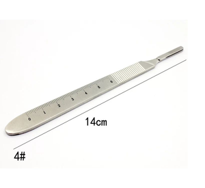 Poignée de scalpel chirurgical en acier inoxydable durable léger de qualité supérieure n ° 3/4/7 porte-lame détachable manuel médical de précision - Product Image 5