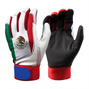 कस्टम ध्वज थीम्ड प्रिंट थोक मूल्य नरम गेंद बल्लेबाजी दस्ताने आंसू प्रूफ प्रभाव प्रो ग्रेड बेसबॉल बल्लेबाजी दस्ताने - Product Image 5