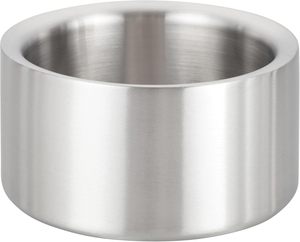 Wholesale 5\" Diameter Double-Wall Stainless Steel Wine <b>Coaster</b> Durable Satin Material Table Mat & Pad - Product Image 1