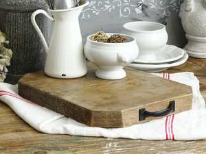 Tabla de cortar de madera hecha a mano de calidad superior, duradera y ecológica, perfecta para cada cocina con queso de acero inoxidable - Product Image 4