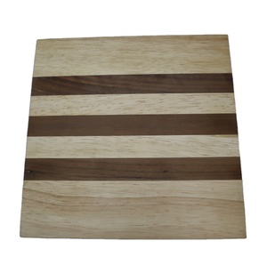 Wholesale New Design Striped Natural Acacia Wood Cutting Board <b>Square</b> Shape for Multipurpose Chopping Use - Product Image 1