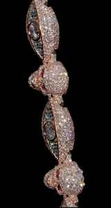 Pulsera de Plata de Ley 925 con Incrustaciones de Diamantes Moissanite VVS, Estilo Hip Hop, Modelo Evil Link, Fabricante de Joyería de la India - Product Image 4