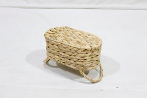 Artex Dong Thap Vintage Eco-Friendly <b>Seagrass</b> Small Woven <b>Storage</b> <b>Basket</b> with Handles - Product Image 6