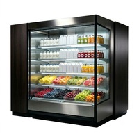 Vitrine réfrigérée verticale / Vitrine réfrigérée pour supermarché / Vitrine réfrigérée ouverte / Vitrine réfrigérée à rideau d'air