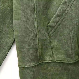 Sudaderas con Capucha para Hombre, Estilo Básico, Lavado Ácido, Venta Directa de Fábrica 2026, Logotipo Personalizado, Color Sólido - Product Image 6