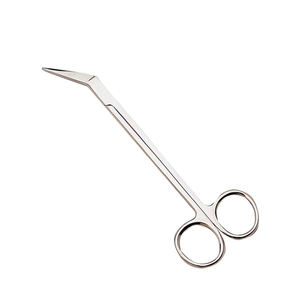 Ciseaux de dissection dentaire pour sutures, ciseaux de laboratoire pour tissus gingivaux, dentelés, en acier T/C, manuels, 16,5 cm, certifiés CE, garantie 1 an - Product Image 2