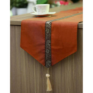 Caminos de mesa color mandarina, accesorio decorativo elegante y colorido para mesas de comedor - Product Image 1