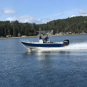 Consola Central de aluminio de alta calidad, 2022, 14 pies, 5 personas, barco de trabajo de pesca