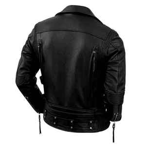2026 Fashion Style Casual Wear Genuine <b>Leather</b> Classic Outer Wear Breathable Windproof <b>Men</b> <b>Leather</b> <b>Jacket</b> - Product Image 5