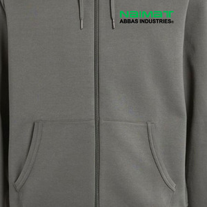 Sudadera con capucha térmica de invierno para hombre de 100% algodón al por mayor con estampado personalizado de alta calidad a la moda con cremallera completa informal con capucha teñida lisa - Product Image 6