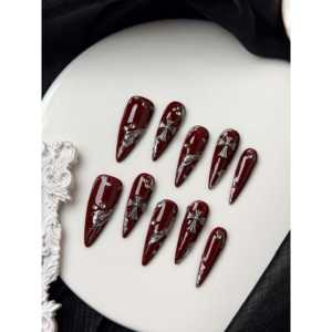 Uñas Postizas Crimson Sanctum, Elegantes y a la Moda - Product Image 3