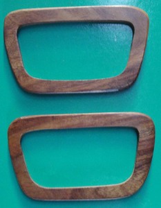 Bolso de mano con asa de madera - Product Image 4