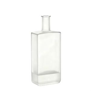 Tùy Chỉnh Frosted 500Ml 750Ml Trắng Đen Hình Vuông Rỗng Đá Lồn Rượu Vang Rượu Vodka Tequila Whisky Chai Thủy Tinh Với Kín Nút Chai - Product Image 3