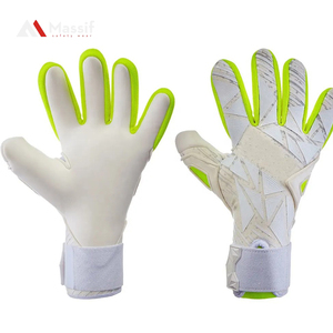 Gants de gardien de but professionnels en PU bleu, confortables, unisexes, avec protection des doigts et du pouce, personnalisables - Product Image 1