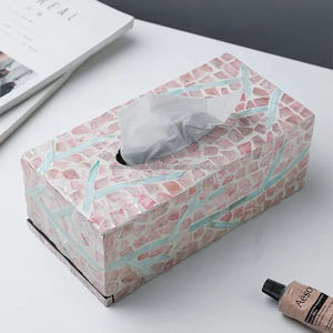 Boîte à mouchoirs en nacre moderne et en os pour la maison et le bureau et le restaurant boîte de tishu au PRIX DE GROS PAR L'ARTISANAT DE LUXE - Product Image 5