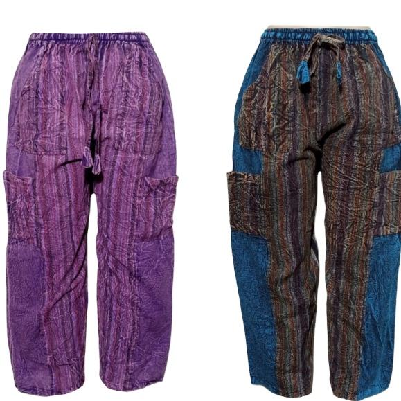 Sk Noor Sons Presents Designer Acid Wash Cotton Hip Hop Cargo Pants Flat Front Nonwoven Eco-friendly High Export Quality