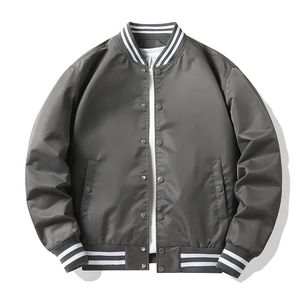 2025 mejor diseño Varsity Baseball Bomber Jacket para hombres mangas de cuero genuino cuerpo de lana lienzo equipo usa chaqueta Top hombre - Product Image 4