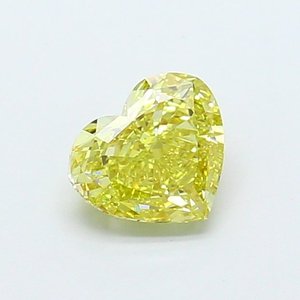 Diamante Cultivado en Laboratorio, Corte Corazón, 0.85ct, VVS2, Amarillo Intenso Fantasía - Product Image 1