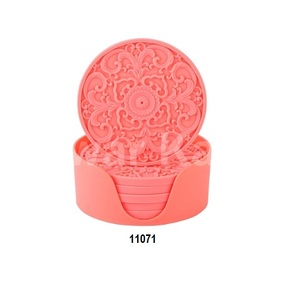 Posavasos Cuadrado de Madera Pintado a Mano, Diseño Americano Moderno, Ecológico, de Alta Calidad, para Uso en Hoteles - Product Image 3