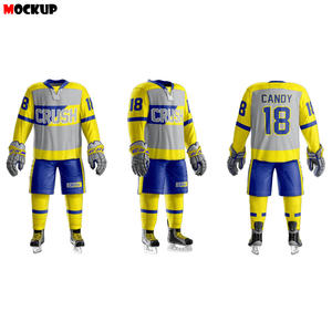 Nuevo Diseño al por Mayor, Uniforme de Hockey sobre Hielo Personalizado, Jersey de Hockey sobre Hielo Sublimado Unisex, Ropa Deportiva con Coderas - Product Image 6