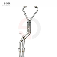 Échappement Catback à Soupape Sous Vide en Acier Inoxydable 304 Poli Miroir Haute Performance pour Audi S6/S7 C7 4.0T 2013-2018