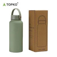 TOPKO Bouteille d'eau en acier inoxydable de haute qualité Portable Sports de plein air Space Cup Vacuum Thermos Bouteille d'eau