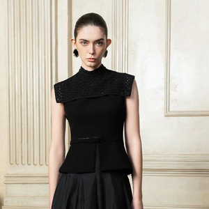 เสื้อเบลาส์สำหรับผู้หญิงเสื้อเบลาส์แบบลำลองผ้าเรยอนผ้า73% 17% โพลีเอสเตอร์ผ้าสแปนเด็กซ์ป้ายได้ตามต้องการ - Product Image 2