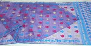 Exclusivo precio barato púrpura Dhakai Jamdani Sharee calidad de exportación para mujeres JAMDANI tela verde dorado rojo de Bangladesh - Product Image 3