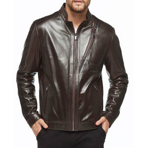 Fashionable best design breathable new arrival <b>Men</b> Leather <b>Jackets</b> pockets <b>Jacket</b> durable wholesale price <b>Men</b> Leather <b>Jacket</b> - Product Image 2