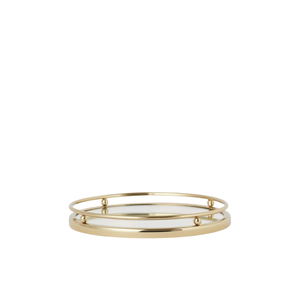 Bandeja Espejo Geométrica Grande Antigua con Acabado Dorado, Elegante Organizador Decorativo de Vidrio y Metal para Perfumes y Joyas para Decoración del Hogar - Product Image 2