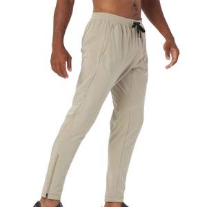 Vente en gros de pantalons de sport décontractés pour hommes, pantalons de survêtement élastiques en tissu éponge français de haute qualité, sans étiquette, tissu blanc droit - Product Image 2