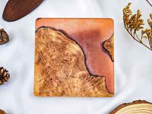 Handmade Wood and <b>Epoxy</b> <b>Resin</b> Coasters Set with Unique Swirl Designs <b>for</b> Modern Home <b>Table</b> Decor From HUMAYUN WORLD CRAFTS - Product Image 3