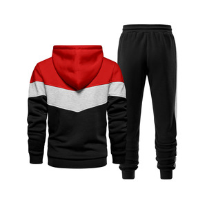 Conjunto de 2 Piezas de Sudadera con Capucha y Pantalones Deportivos para Hombre en Colores Sólidos, 100% Algodón, Impresión de Logotipo Personalizada, Conjuntos Deportivos, Chándales Unisex - Product Image 4