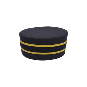 Gorra de corona masónica Bricks Maons-Negro con trenza dorada OEM con servicio personalizado Masonic Regalia Hats Masonic Caps - Product Image 6